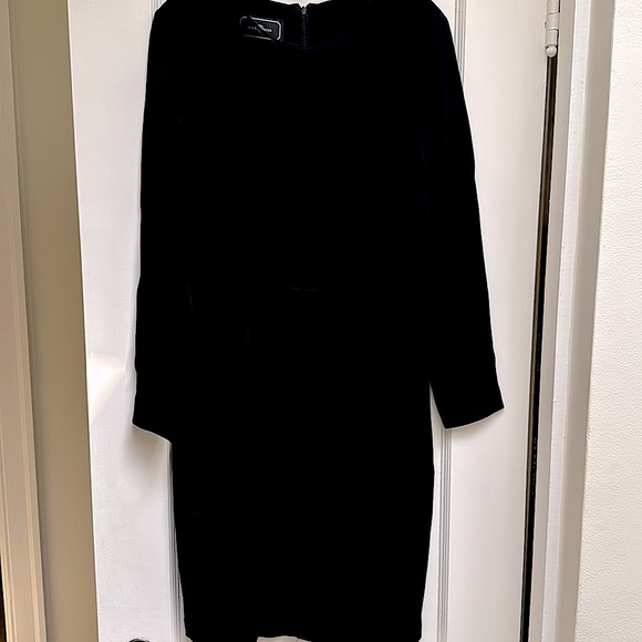 Long sleeve crepe dress - Picture 5 of 5